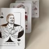 Novak Djokovic illustration, printed on Ace of Spades for this tennis poker deck.