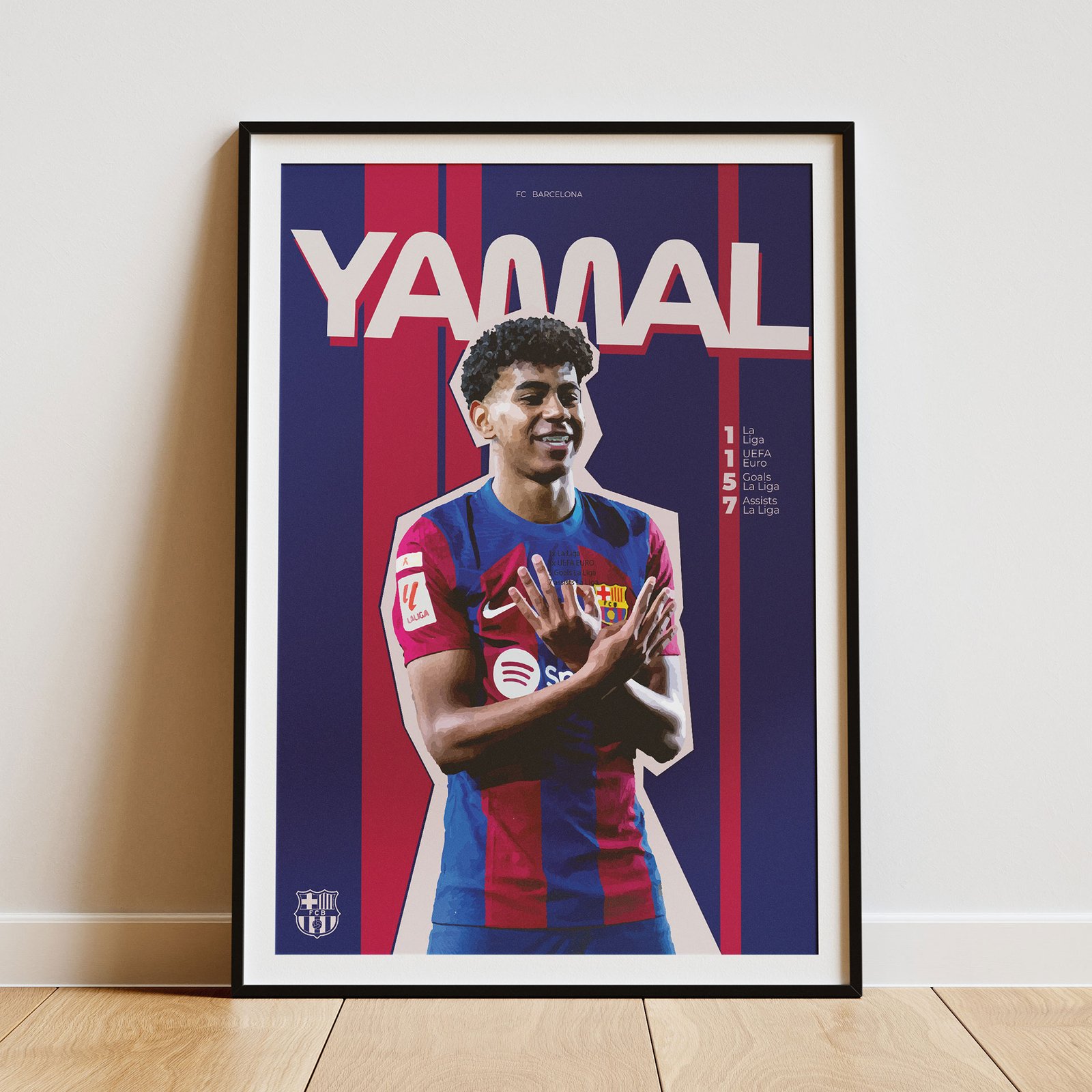 Lamine Yamal La Liga FC Barcelona Poster