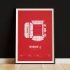 The Anfield Poster is a creative gift for any Liverpool fan and a bold statement piece that instantly elevates any wall.