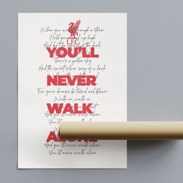 LFC you'll never walk alone print