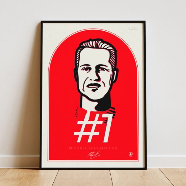 The Michael Schumacher artwork is our homage for the German F1 legend.
