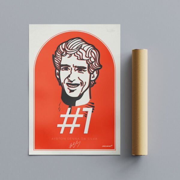 După ce posterul Ayrton Senna este printat, lăsăm cerneala să se usuce complet.