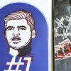 Verstappen poster next to Koalitia and Formula 1 stickers.