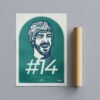Fernando Alonso print, hand-drawn artwork for fans.