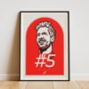 This Sebastian Vettel print captures Seb's glorious smile that we are so used to, and so it belongs in a place of honor for any true Vettel or Ferrari fan.