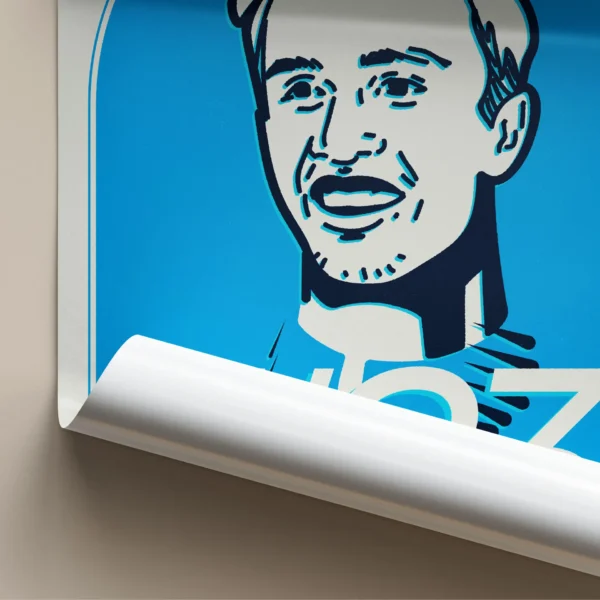 hand-drawn portrait framed artwork Alex Albon Print motorsport wall art